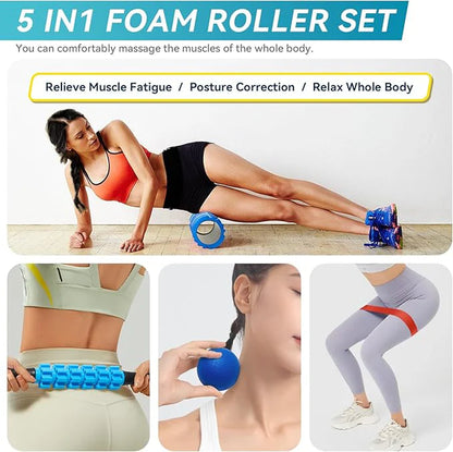 5-In-1 Foam Roller Set for Physical Therapy