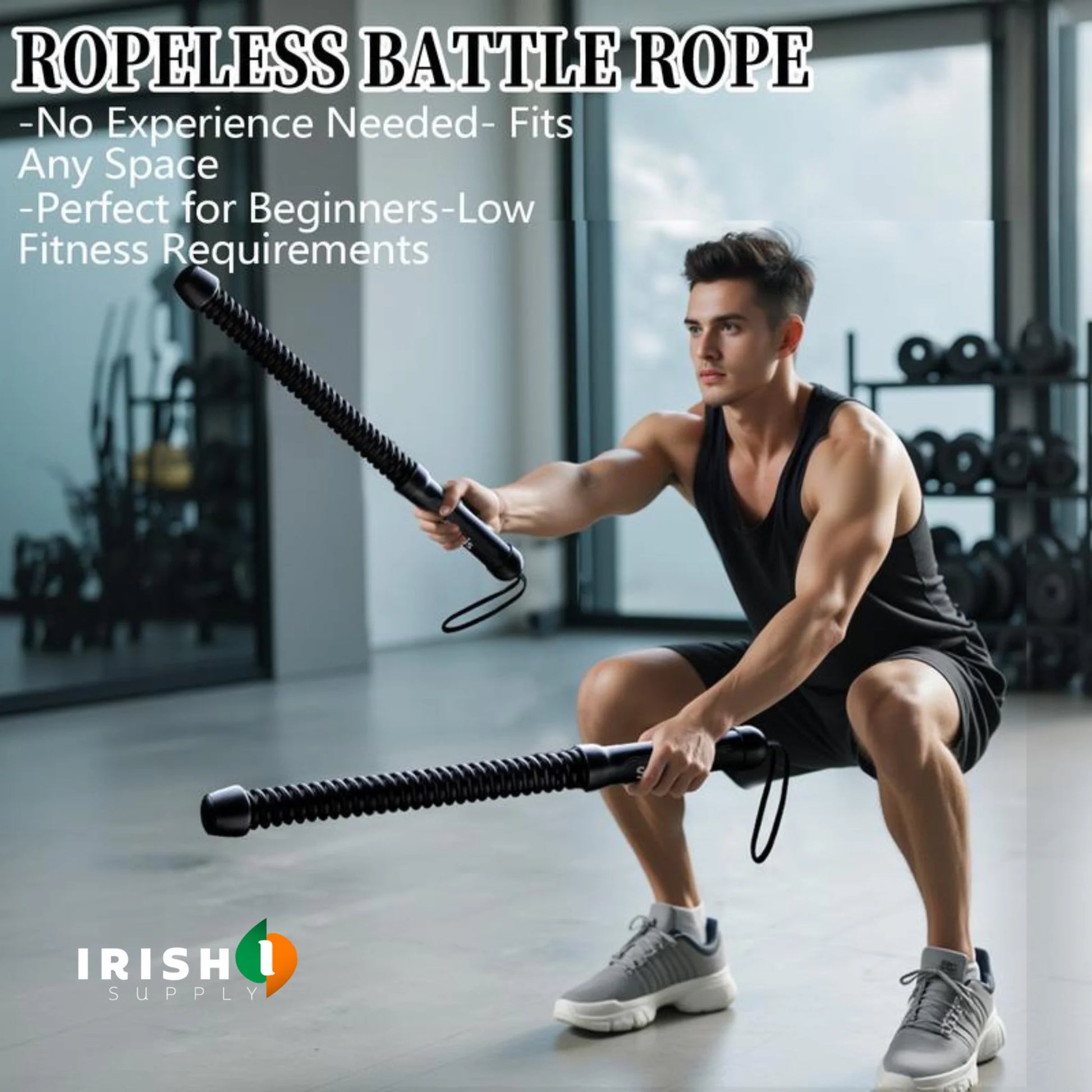 POWERPULSE Cordless Full-Body Battle Rope Trainer